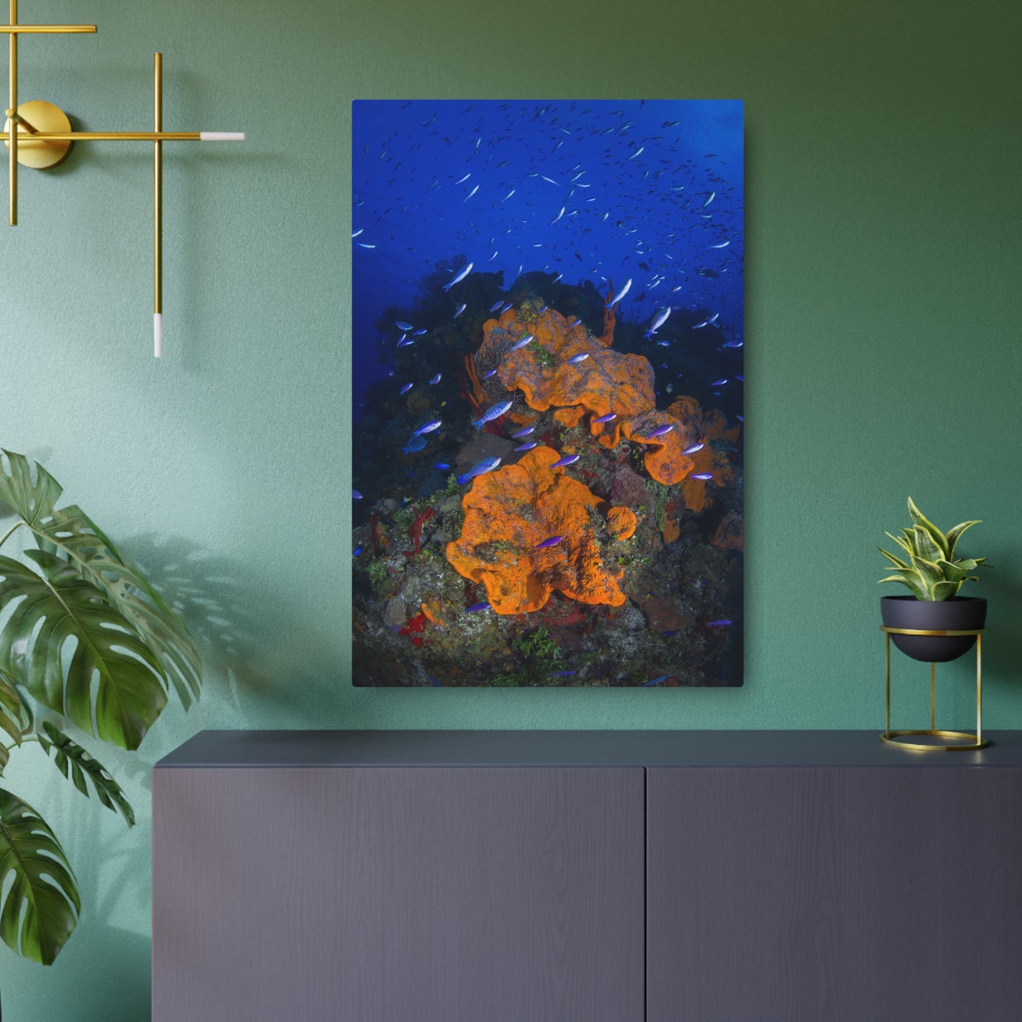 "Colorful Coral" - Metal Print