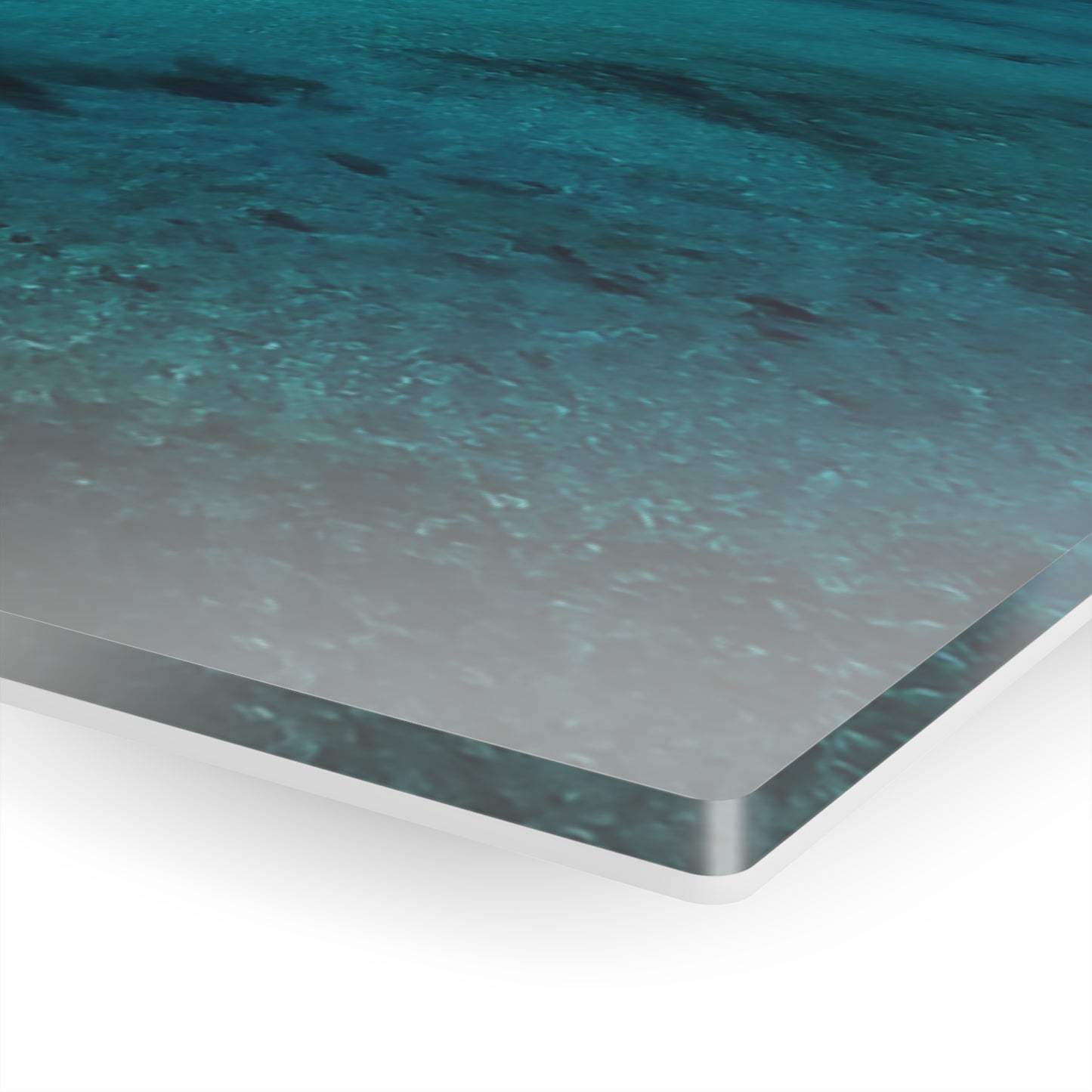 Acrylic Wall Art - Ariel Shot Crystal Clear Water Stingray City Grand Cayman