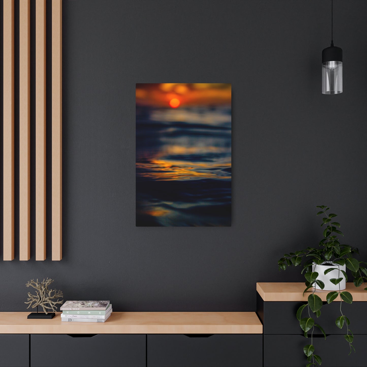 Acrylic Wall Art - Sunrise Ocean Water Textures