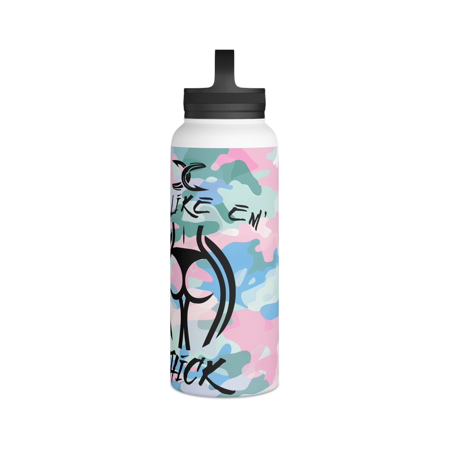 Copy of Colorful Marble Stainless Steel Water Bottle with Handle Lid