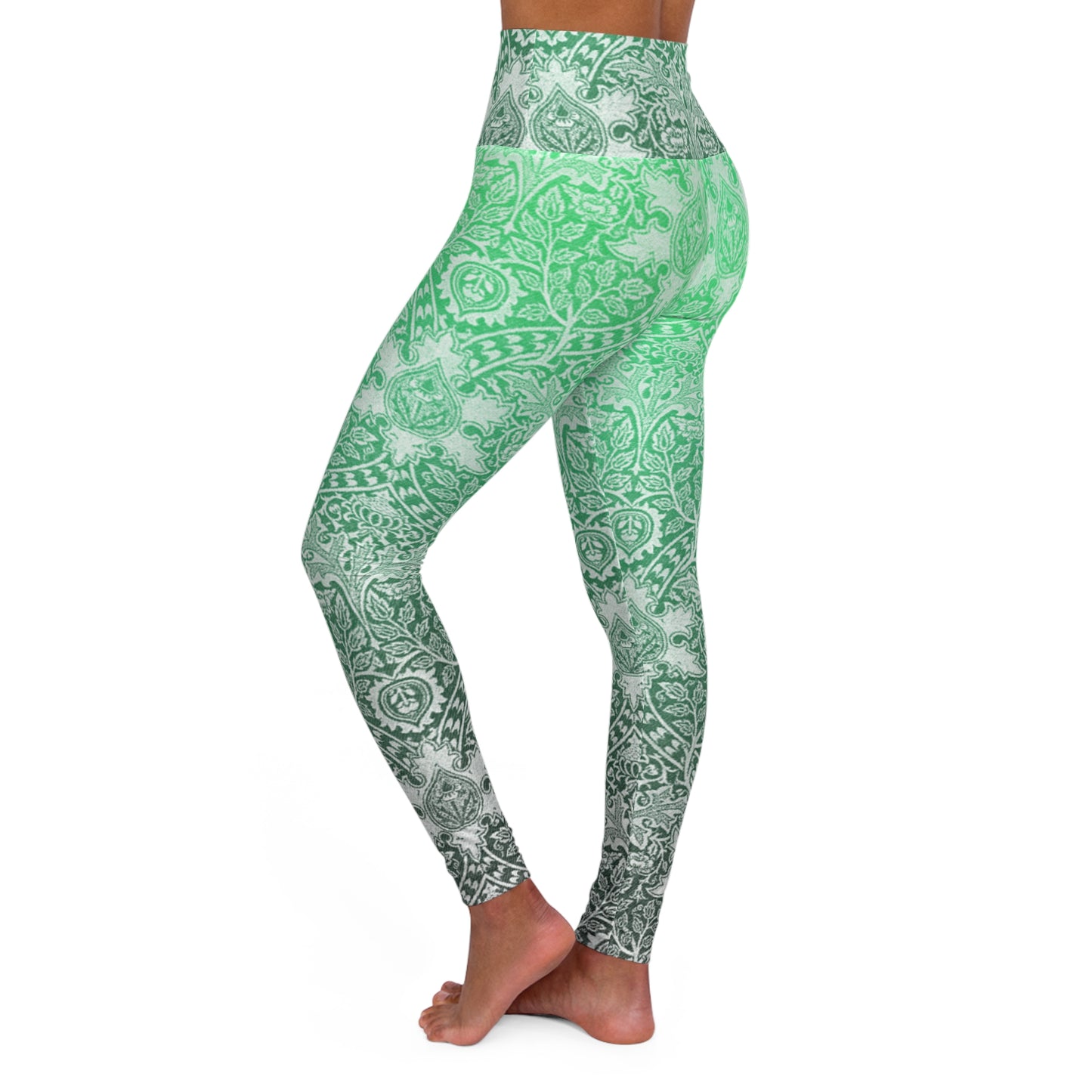 High Waisted Leggings - Peppermint