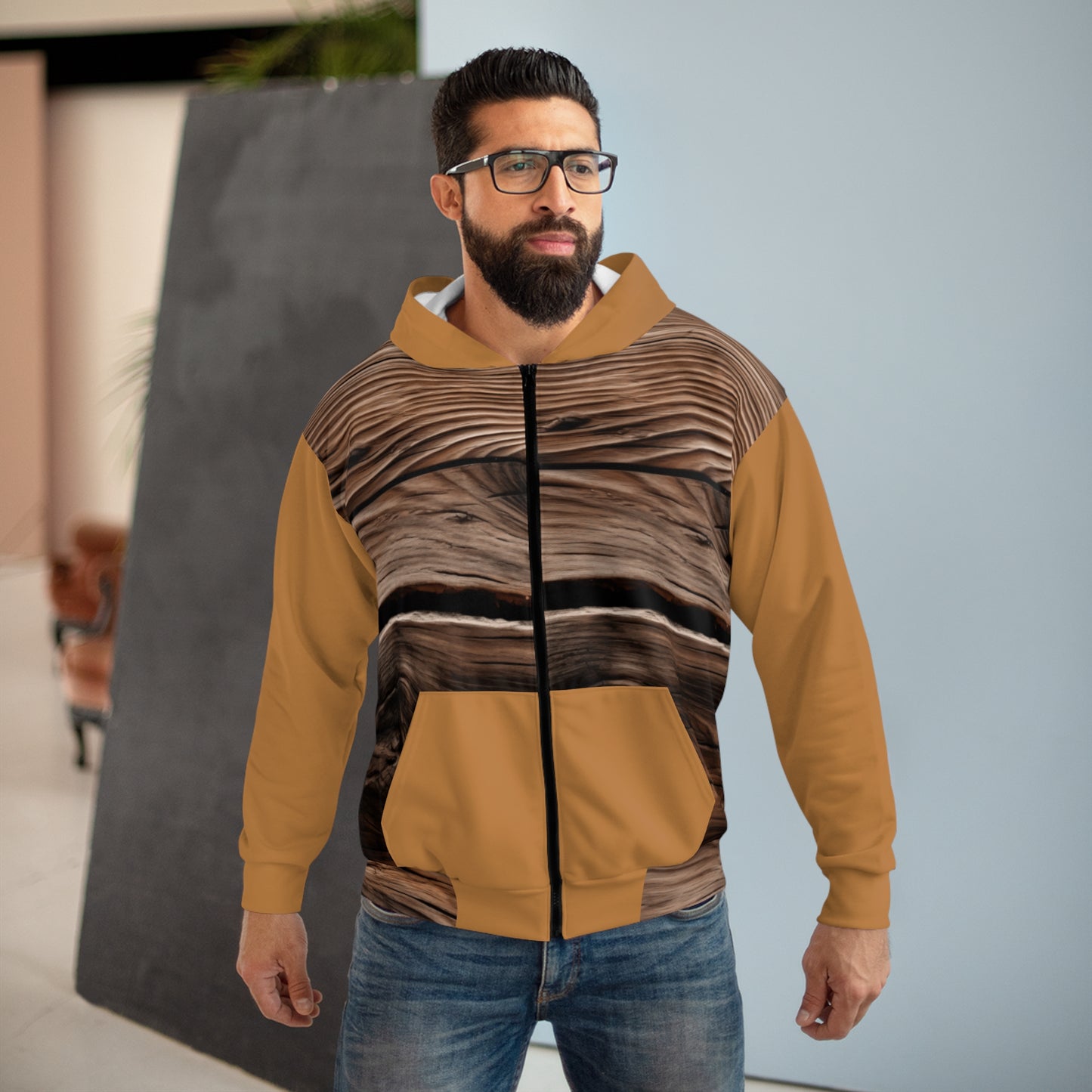 Hoodie - Woodgrain - Branded