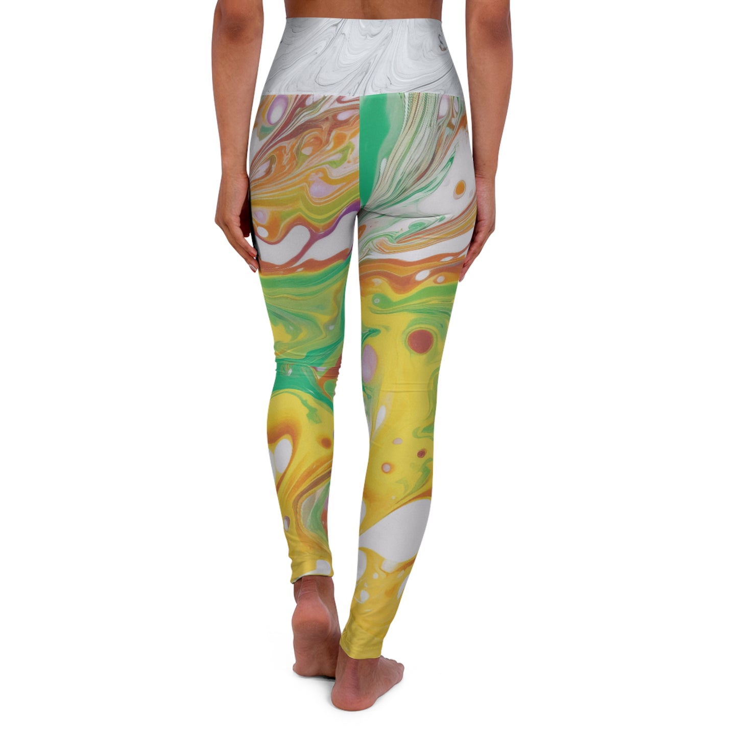 High Waisted Yoga Leggings (AOP)