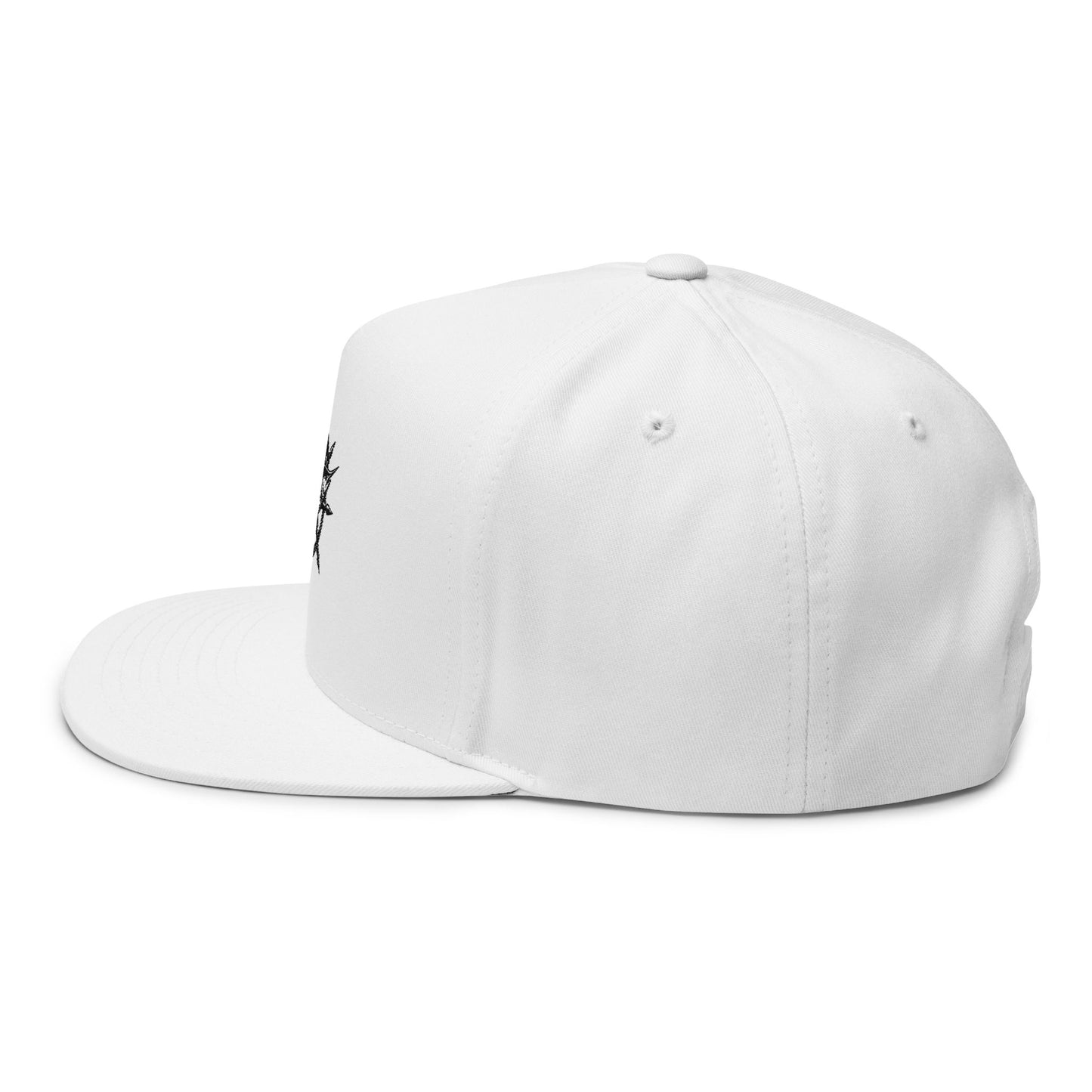 Camouflage Flat Bill Cap - Stylish Embroidered Snapback for Outdoor Adventures