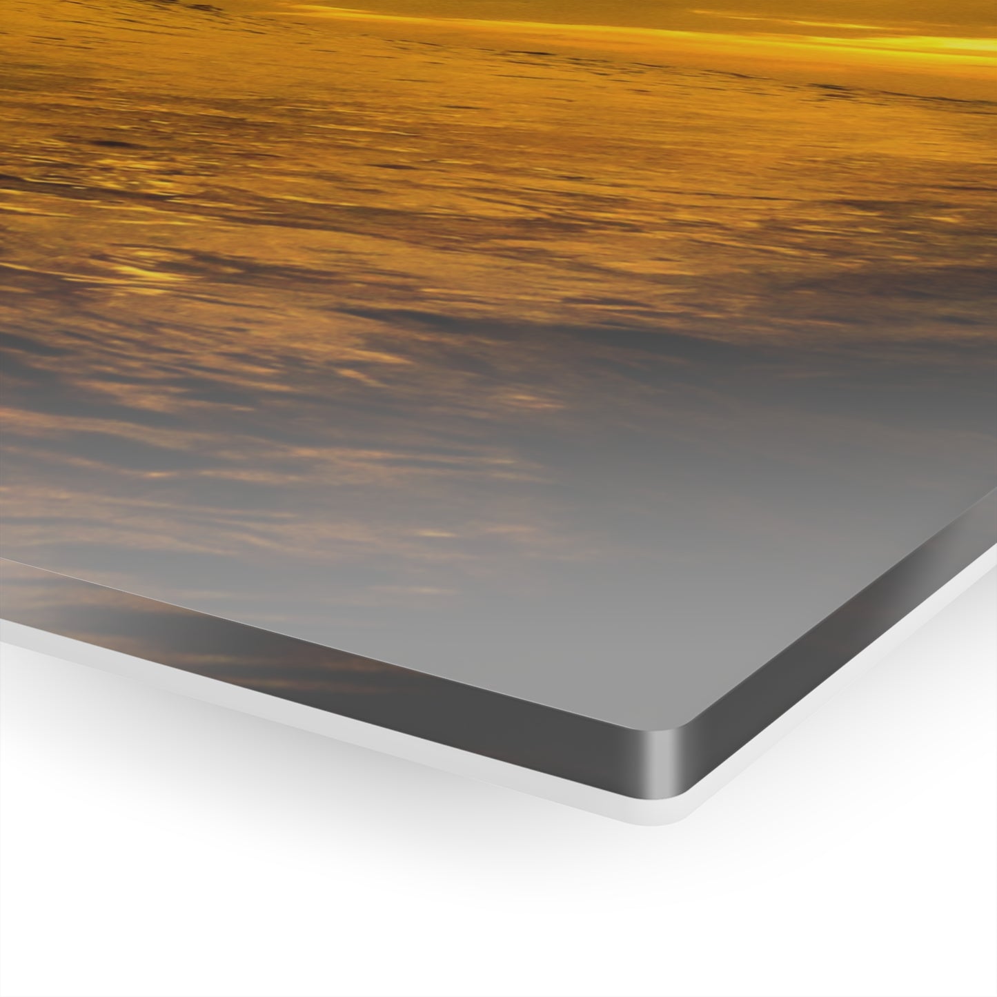 Acrylic Wall Art: Local Surfer Takes a Line on a Wave into the Sunset