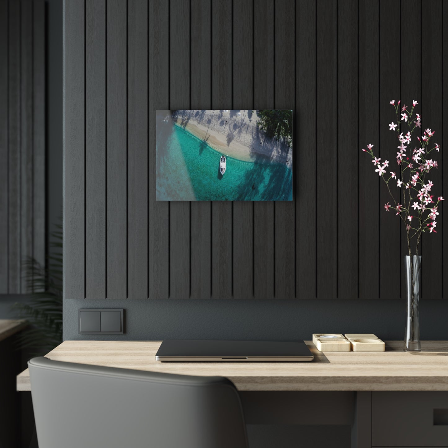 Acrylic Wall Art - True Island Style Boat to Beach Service